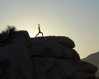Yoga on a mountain Yoga on a mountain