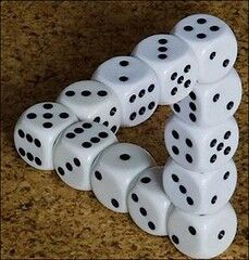 Impossible Dice Triangle Optical Illusion" by The Lex Talionis is licensed under CC BY-ND 2.0