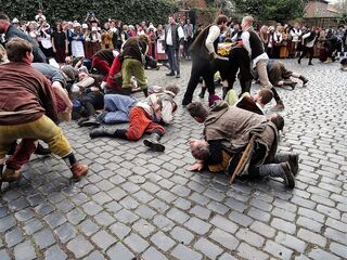 Peter van der Sluijs, Knokken om het heerschap over Brielle Spanjaarden, Wikimedia commons