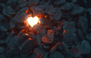 'Kevin Carden/Adobe Photostock', 'Glowing heart, licensed for use'.