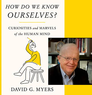 Composite of Myers photo and cover of his new book, reviewed here, D.T. Kenrick, used with permission.