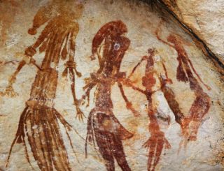 "Bradshaw rock paintings" by TimJN1 - Bradshaw Art "Bradshaw rock paintings" by TimJN1 - Bradshaw Art