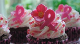 Pink Ribbon Cupcakes