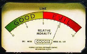 A meter that reads good on one side and evil on the other