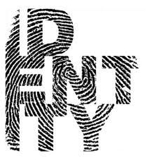 The word Identity spelled out in finger-print pattern