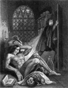 Frontispiece to Mary Shelley's Frankenstein