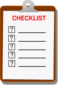 creative process checklist