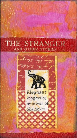 The Stranger, an altered book cover by Cathy Malchiodi ©2013