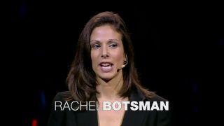 Rachel Botsman at TED (woman with medium length brown hair)