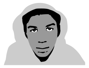 Stylized photo of Trayvon Martin