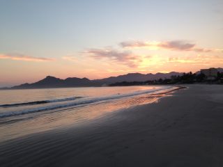 Nature fortifies my faith, sunrise from a run in Mexico.