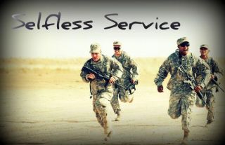 Soldiers serving