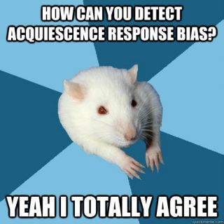 Rat agreeing with acquiescent response bias