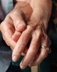 Elderly hands