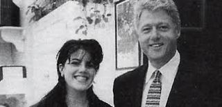 US President Bill Clinton and intern Monica Lewinsky