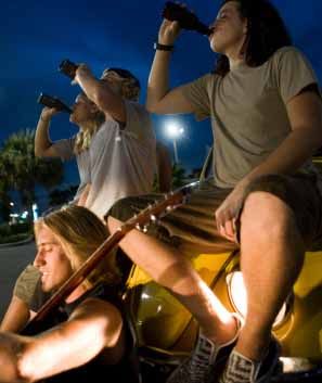 teen drinking