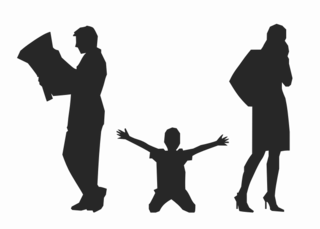 divorced families with children