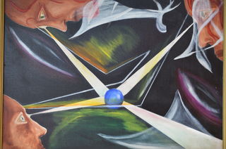 Mindfulness, original oil, Frank John Ninivaggi MD, 1965 Mindfulness, original oil, Frank John Ninivaggi MD, 1965