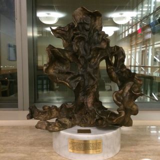 "ERDA", bronze by author, permanent installation Yale New Haven Hospital MICU