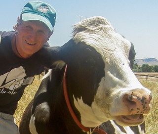 Marc Bekoff; Marc and his friend Bessie