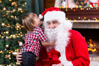 with santa claus
