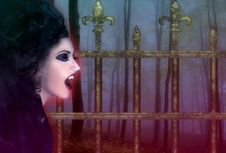 Vampire, Background, Night, Fog, Gothic, labeled for reuse, Pixabay