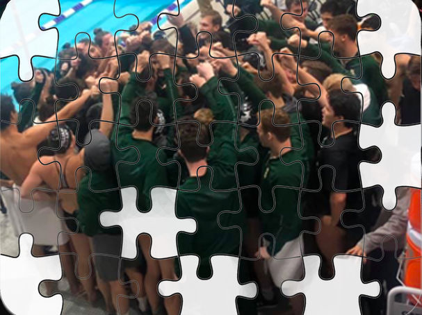 Kristen Bidwell, used with permission The College of William & Mary, known as 'the Tribe' highlighting their unity, join together in a cheer before a competition.