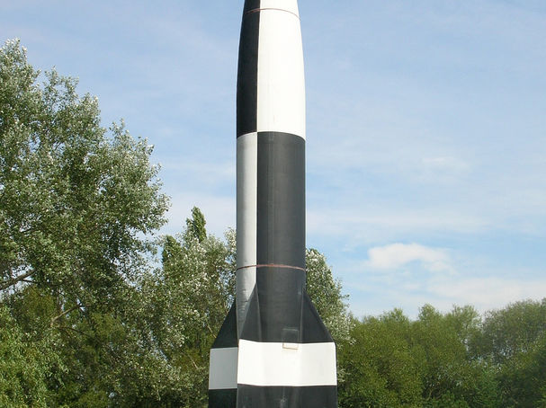 V2 rocket in the museum in Peenemünde, Germany
