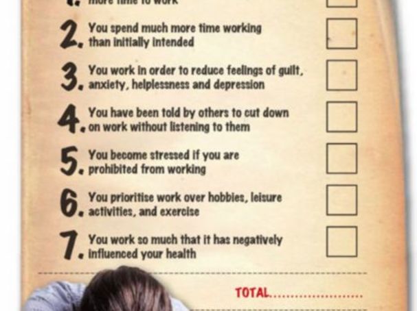 The Bergen Work Addiction Scale
