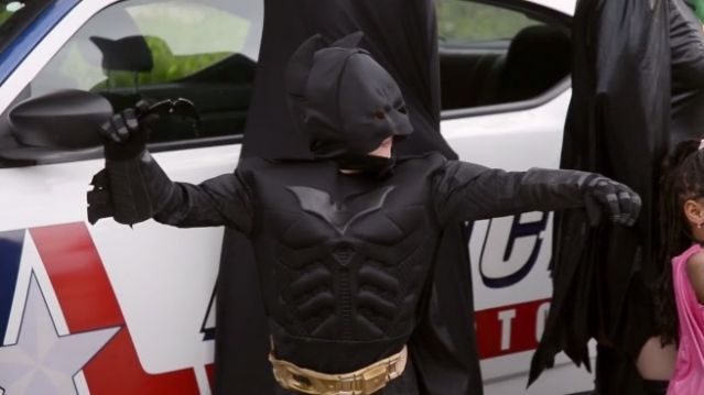 Young Kye Sapp, fighting leukemia, gets to make a wish and fight crime as Batman for a day.