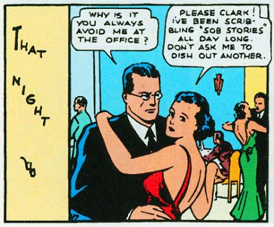 Action Comics #1: Lois isn't even looking at Clark while they dance.