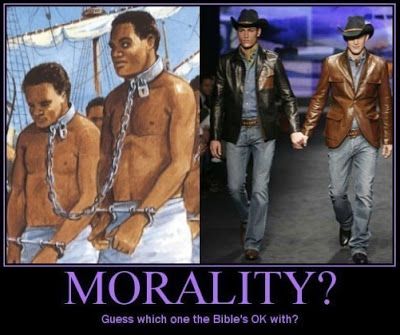 Biblically based morality can be inhumane