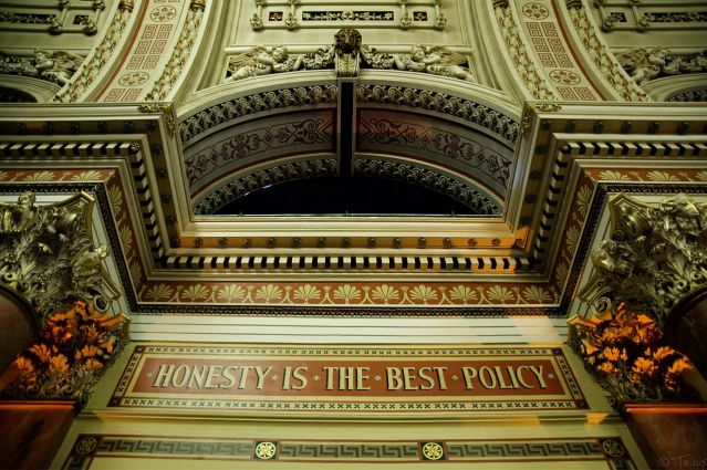 Leeds Town Hall Truth is not a stand-alone virtue