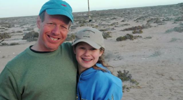 Horwitz with his daughter on their life-changing trip