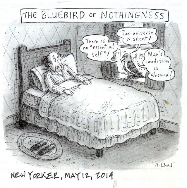 A New Yorker cartoon that's right for Depression Day The bluebird of Nothingness