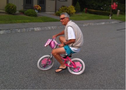 Saba Rides a Bike