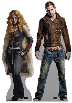 Cardboard cutouts aren't very scary. cardboard cutouts of villains from the Twilight movies