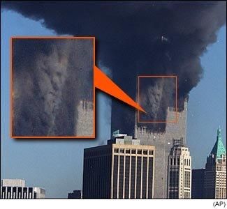 Some say they could see the devil's face in the smoke. Face in smoke