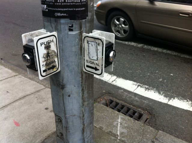 Seattle crosswalk buttons