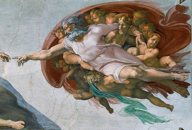 Image result for michelangelo god painting