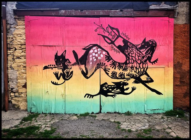 Mural by Desireé Guinn. Photo by Anjan Chatterjee. Mural by Desireé Guinn. Photo by Anjan Chatterjee.