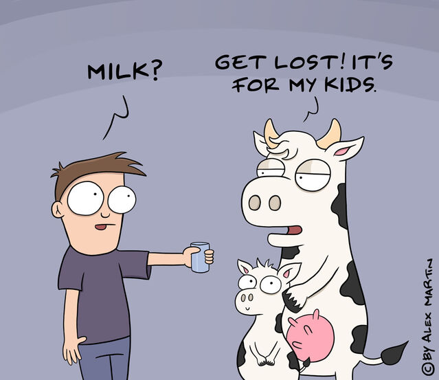 lactose intolerance cartoon