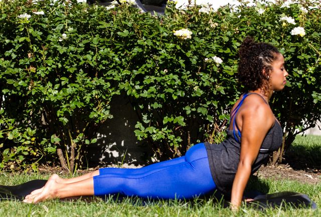 Woman doing yoga Woman doing yoga