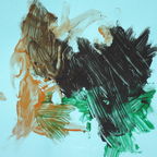 A painting by the chimpanzee Ockie