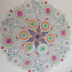 Mandala from the coloring condition