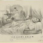 “Abraham's Dream! Coming Events Cast Their Shadow Before.” Liithograph by Currier & Ives (1864)