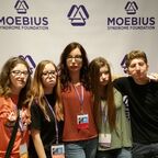 Kathleen Bogart with friends at the Moebius Syndrome Foundation conference